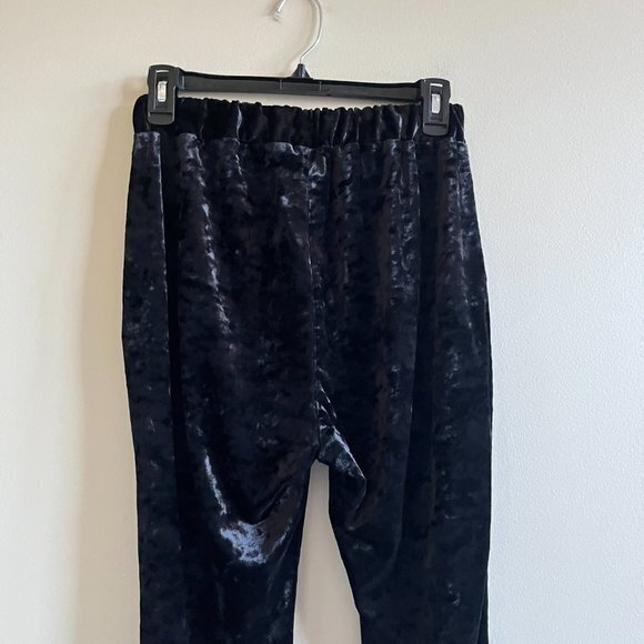 Ecote Jogger Pants Womens Size XS Black Velvet Harem Pull On Urban Outfitters - Picture 4 of 8